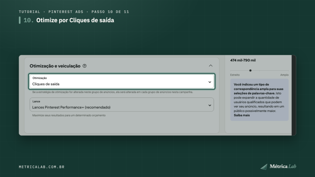 A otimização em Cliques de saída.